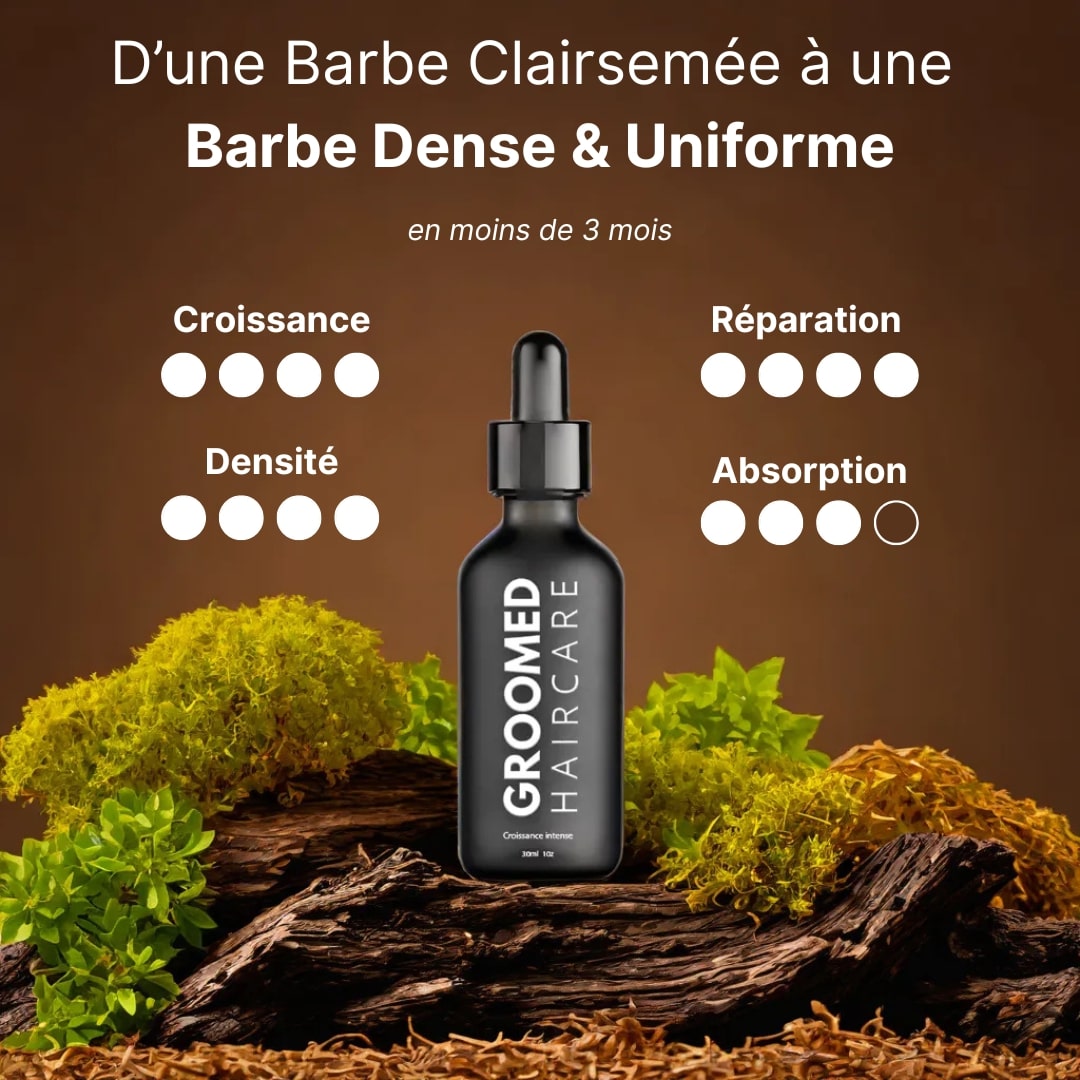 Sérum de Romarin : Cheveux et Barbe Plus Denses en 30 Jours