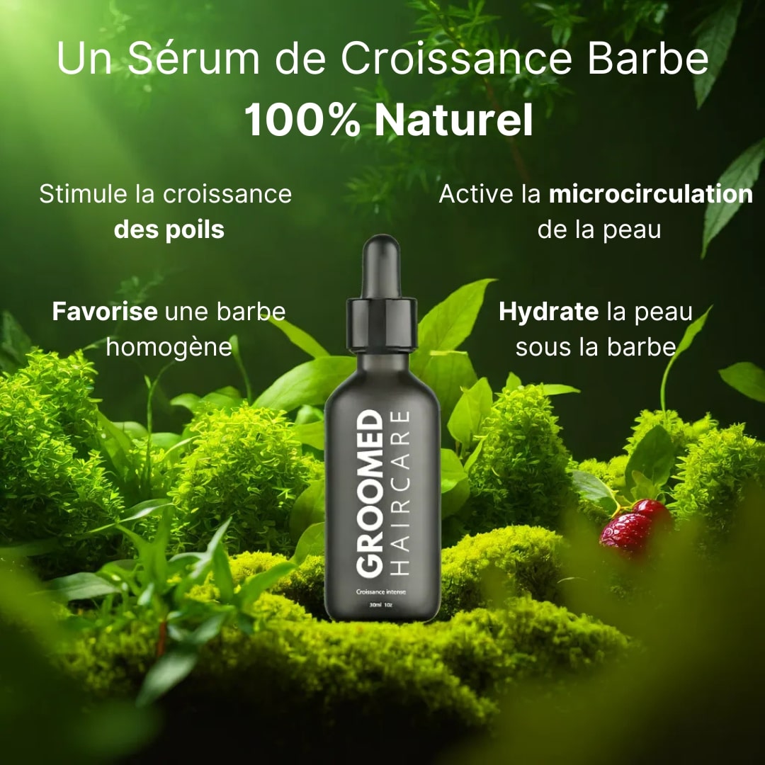Sérum de Romarin : Cheveux et Barbe Plus Denses en 30 Jours
