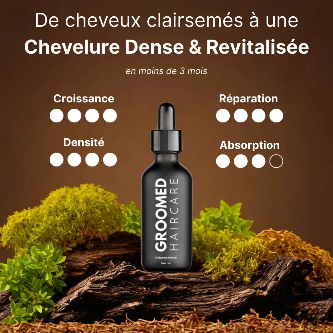 Sérum de Romarin : Cheveux et Barbe Plus Denses en 30 Jours